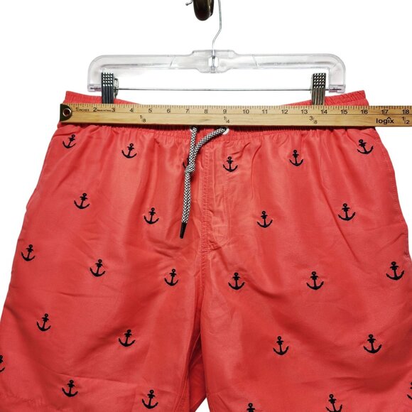 Maamgic Mens Anchor Print Swim Shorts Size Large - Picture 4 of 7
